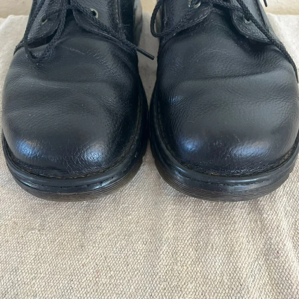 Dr. Martens Men's Black Leather Ordell 3 Eye Peddled Chunky Oxford Shoes Sz 8